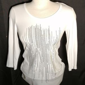 NWOT, Softworks Ladies White Top size small